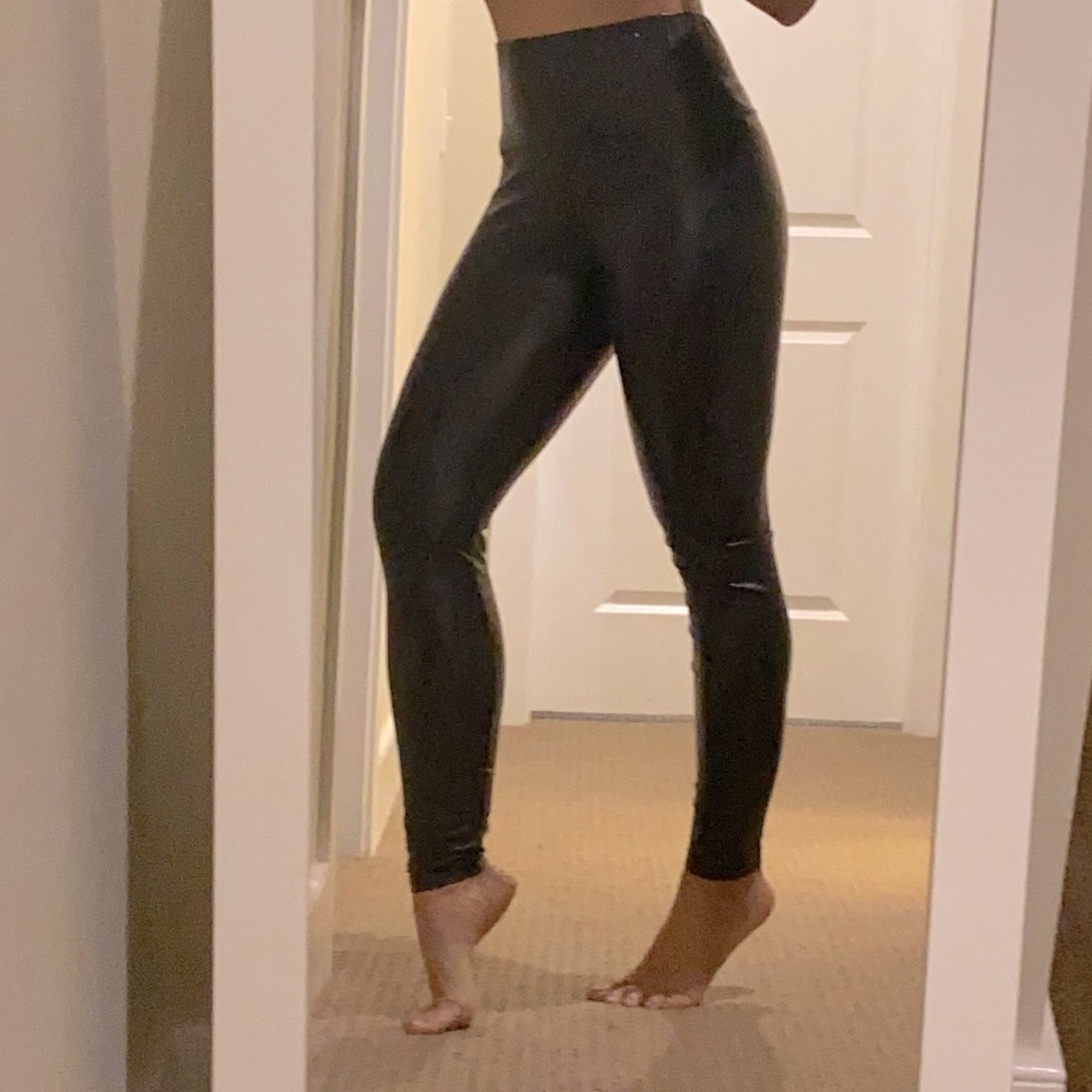 Love, Fire Faux leather leggings
